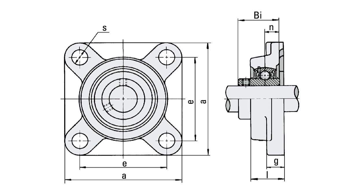 SMG_Technische_Zeichnungen_F-4-Loch-Flanschlagergehaeuse